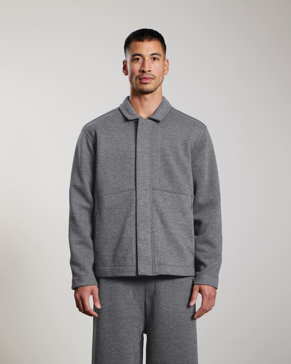 Aeden Elon Jacket Grey - Front