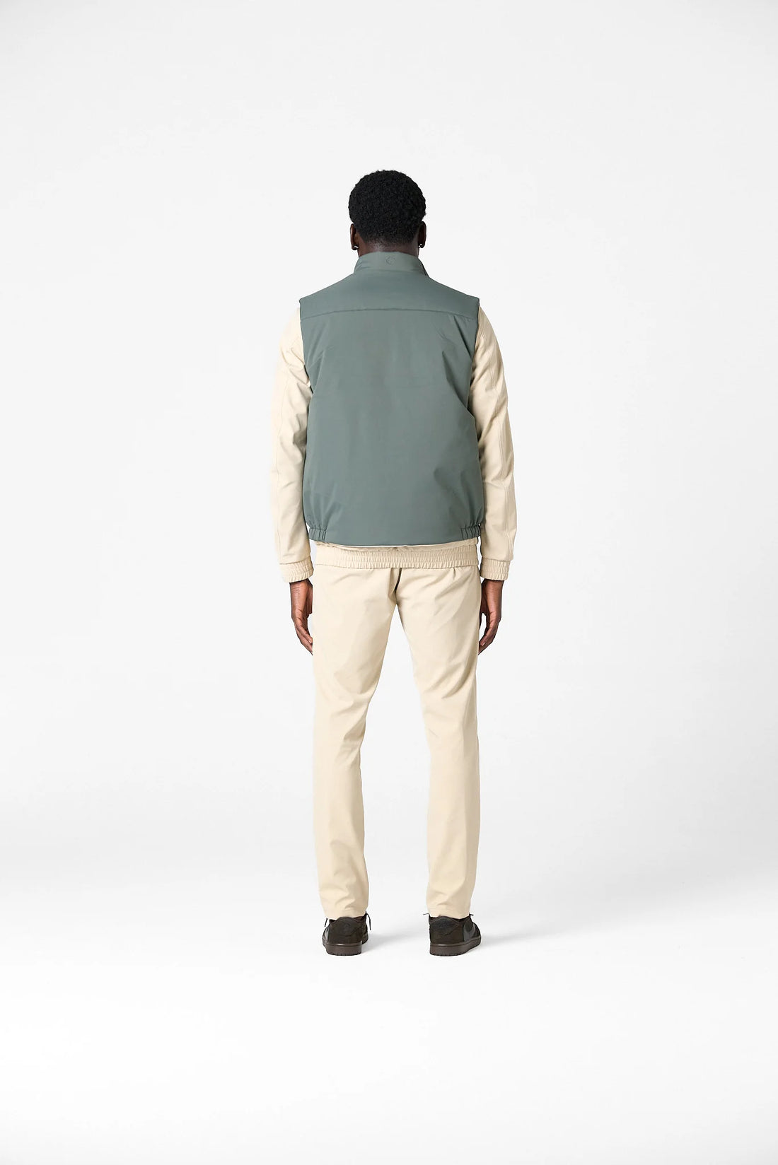 Cou7ure Essentials - Reflection Body Warmer Green/Beige | Front