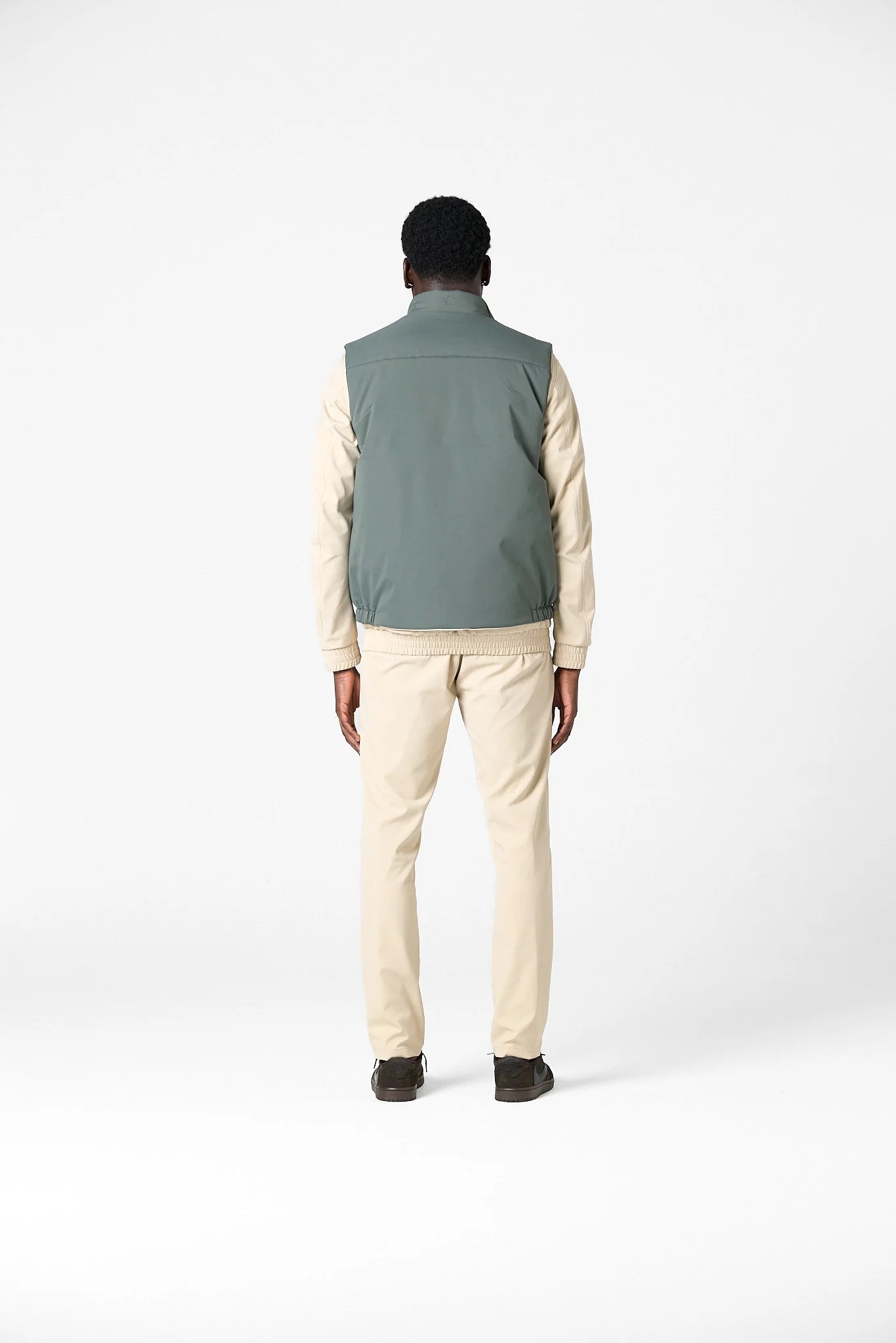 Cou7ure Essentials - Reflection Body Warmer Green/Beige | Back