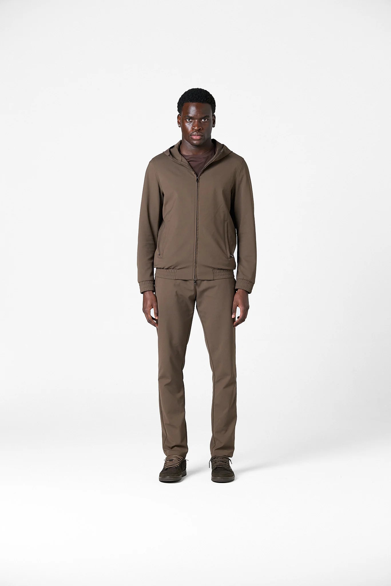 Reflection Set Hoodie | Brown