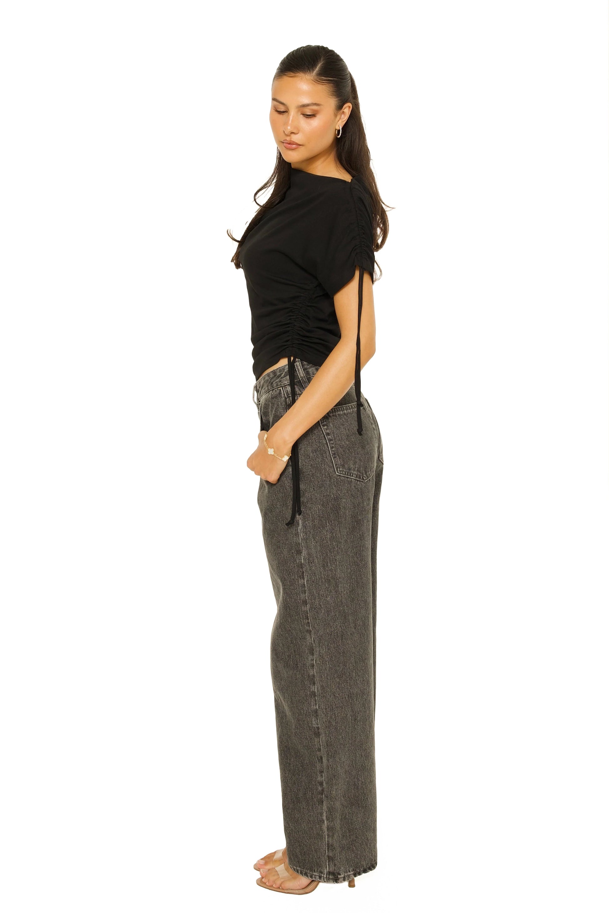 LA Sisters - Embroided Signature Jeans | Side