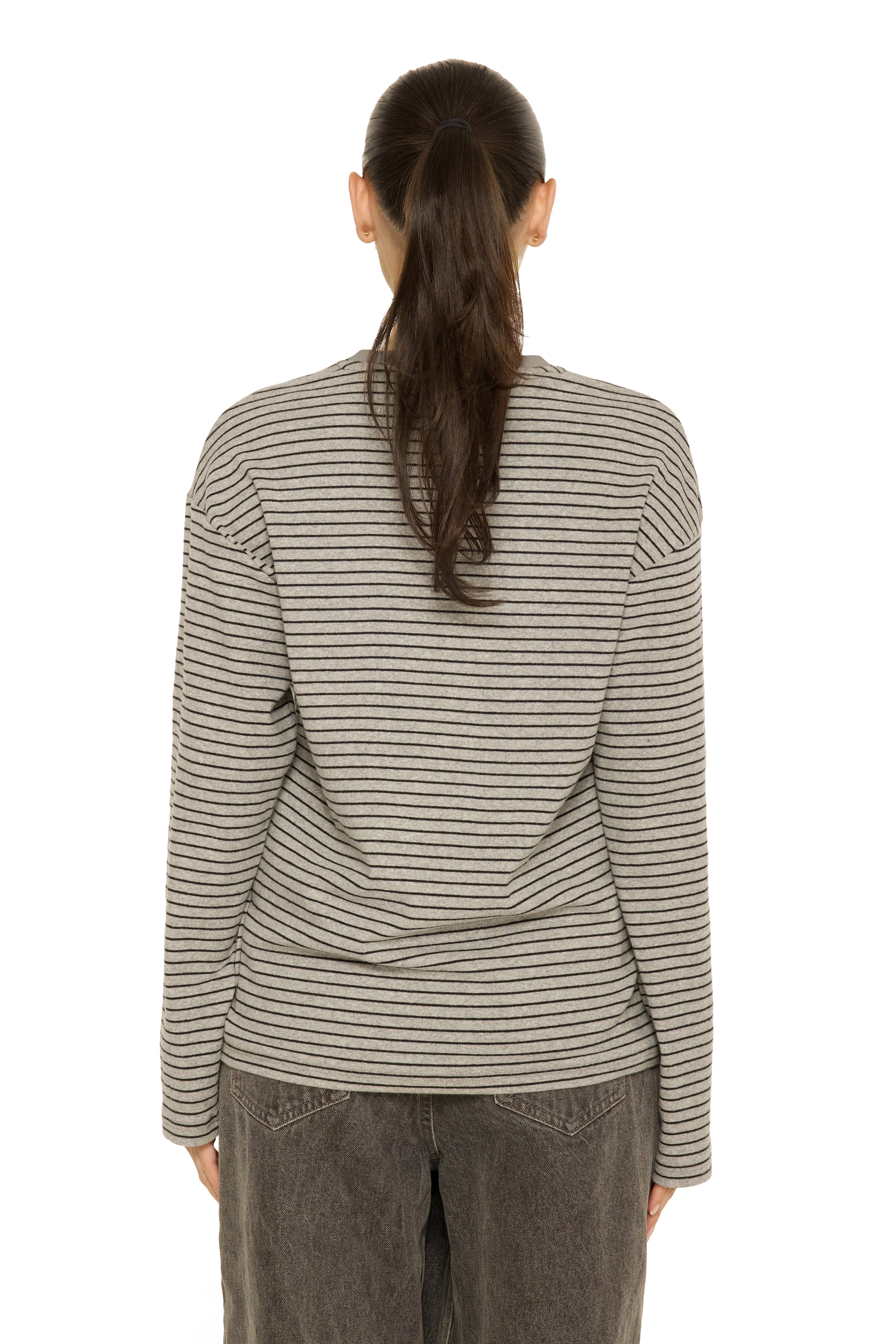 Long Sleeve Oversized Striped