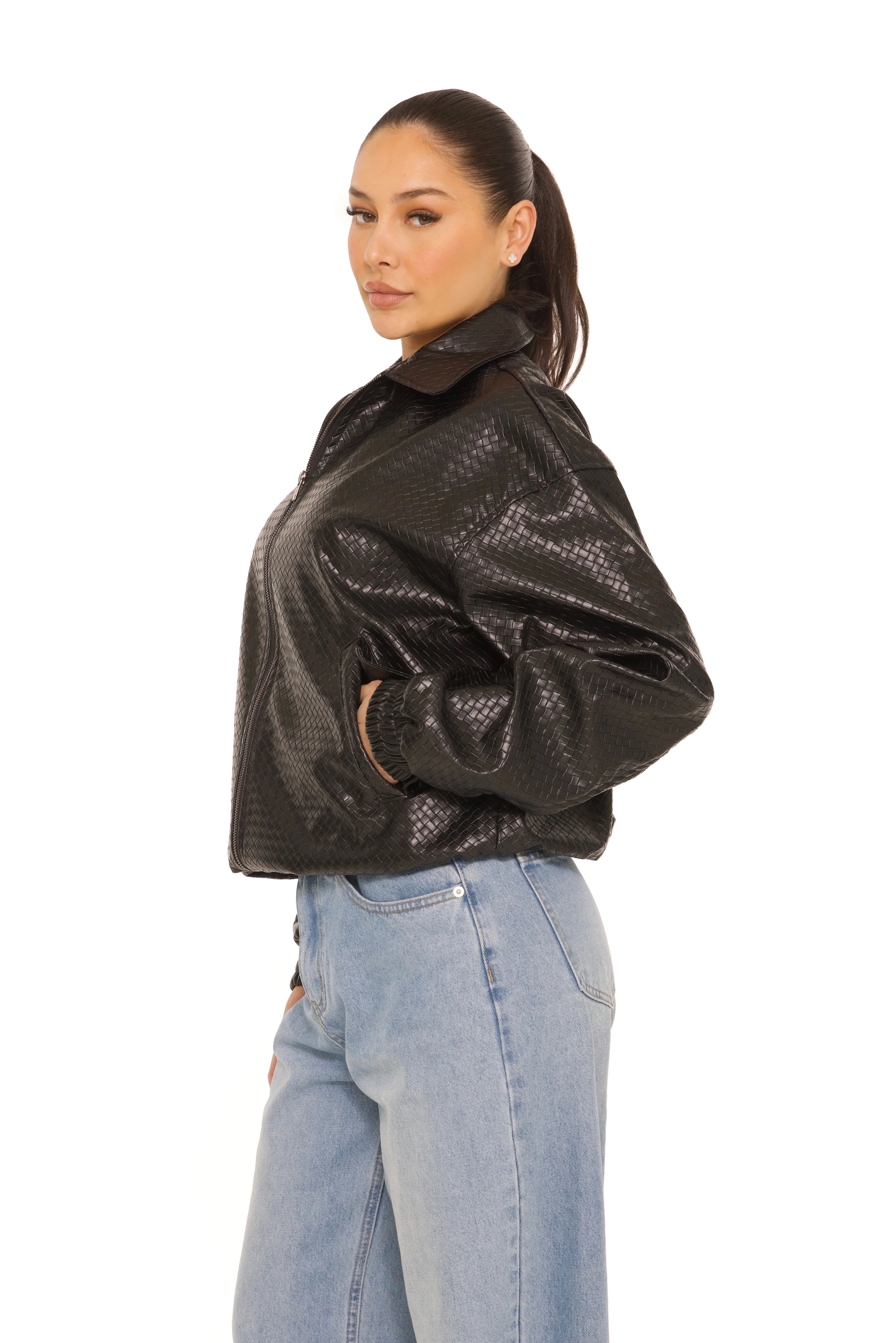 Leather Bomber Jack